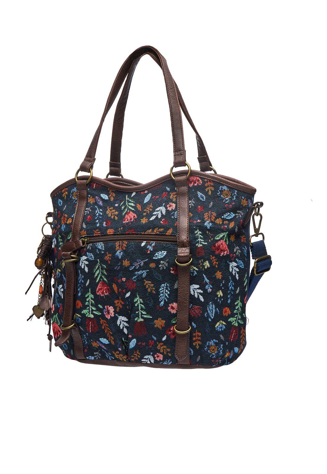 Cartera Mujer Roma Shopper Azul-1