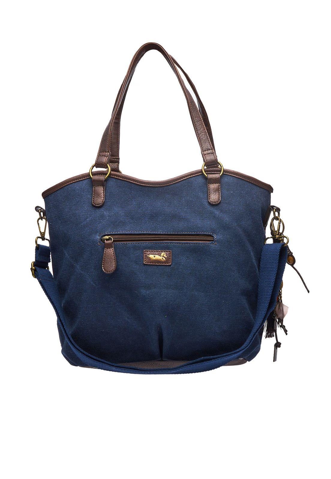 Cartera Mujer Roma Shopper Azul-2