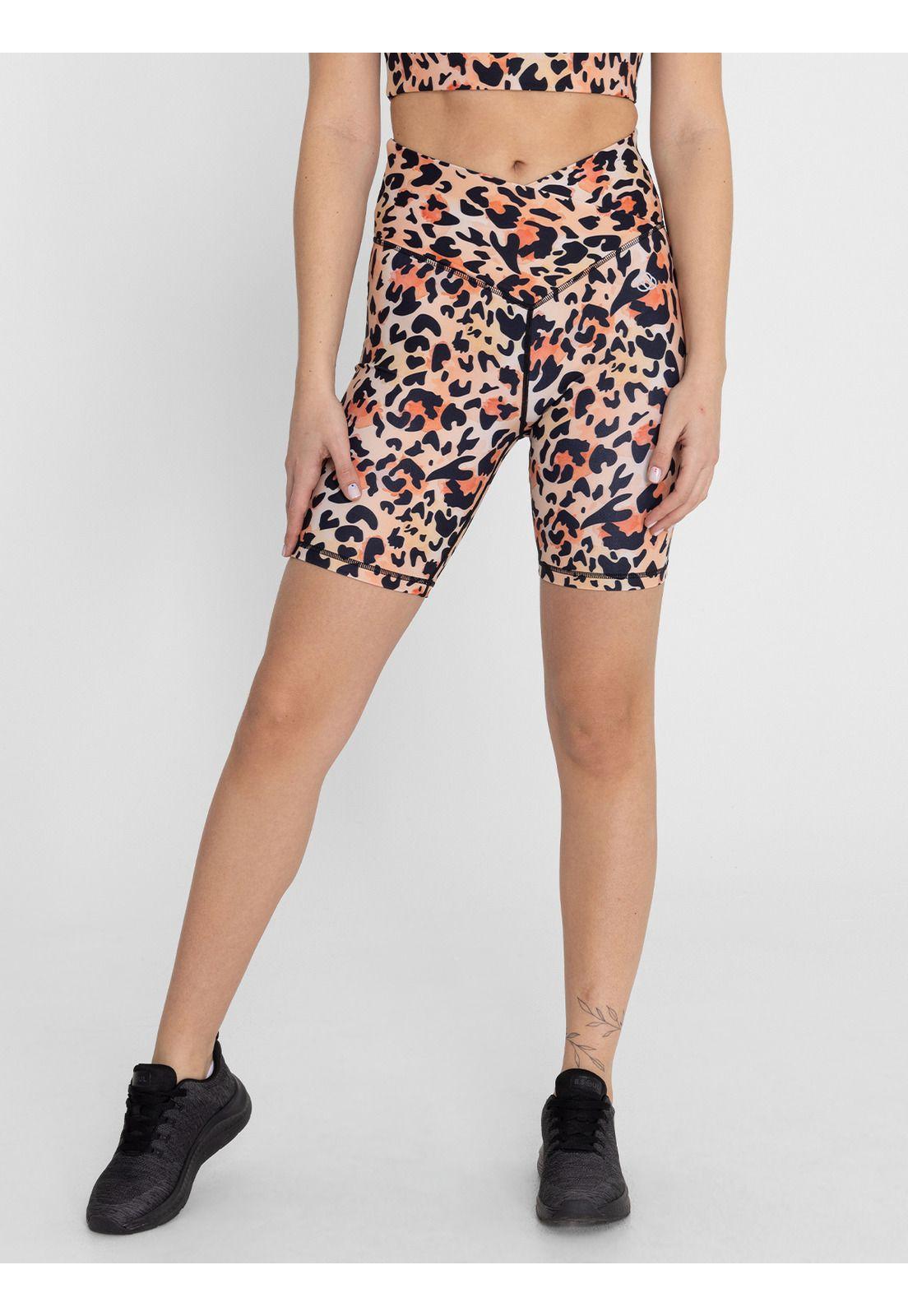 Calza Hr Biker Sofi Naranja Mujer-0