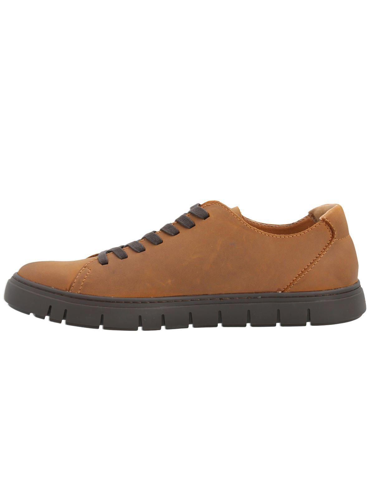 Zapatilla Cuero Hombre Posselt Café -4