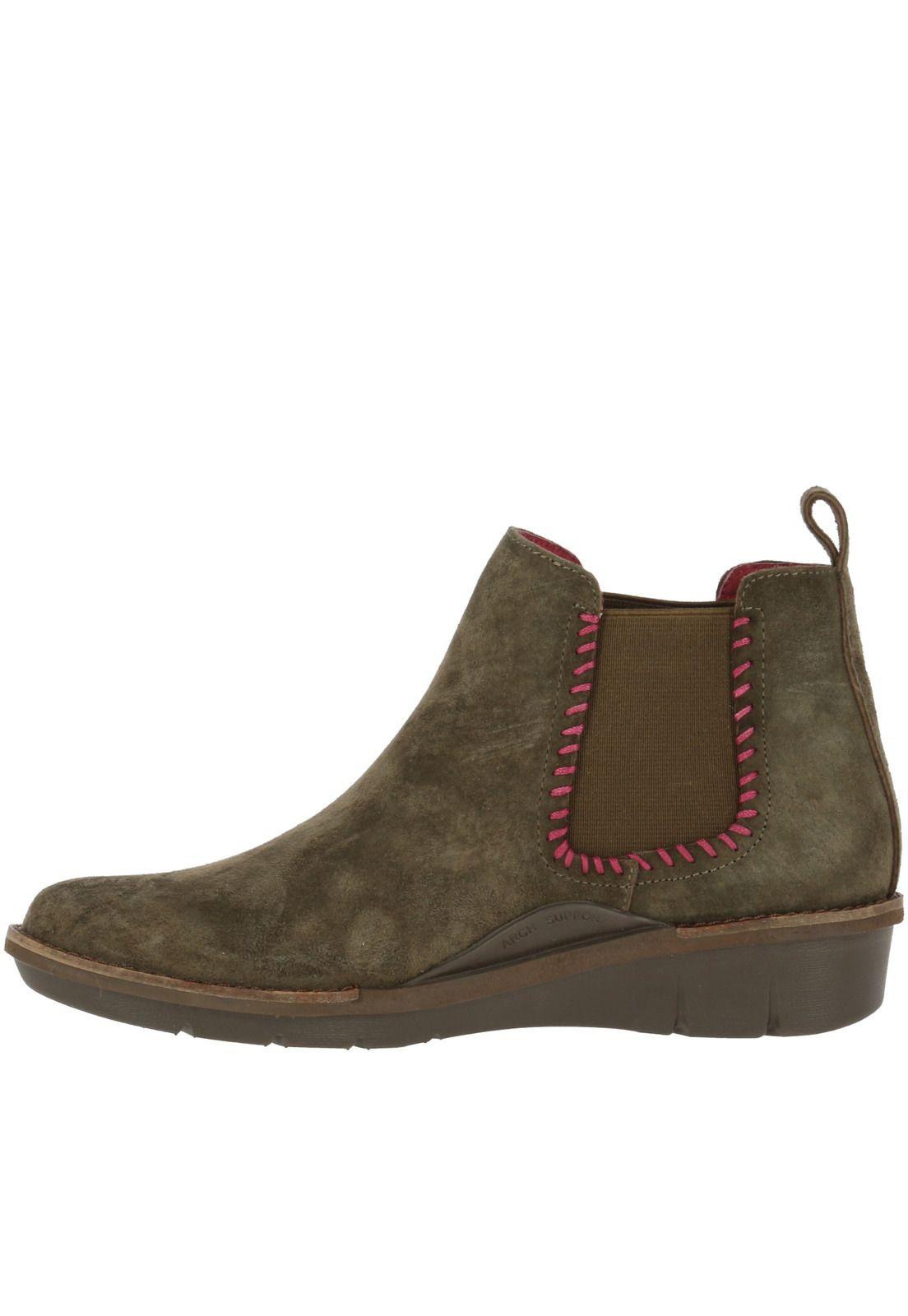 Botin Cuero Mujer Bless Verde Claro-3