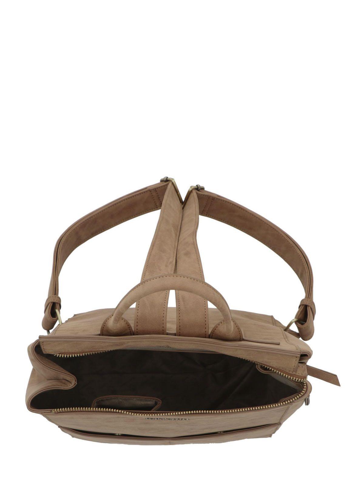 Mochila Ecocuero Mujer Delfi Back Caramelo-4