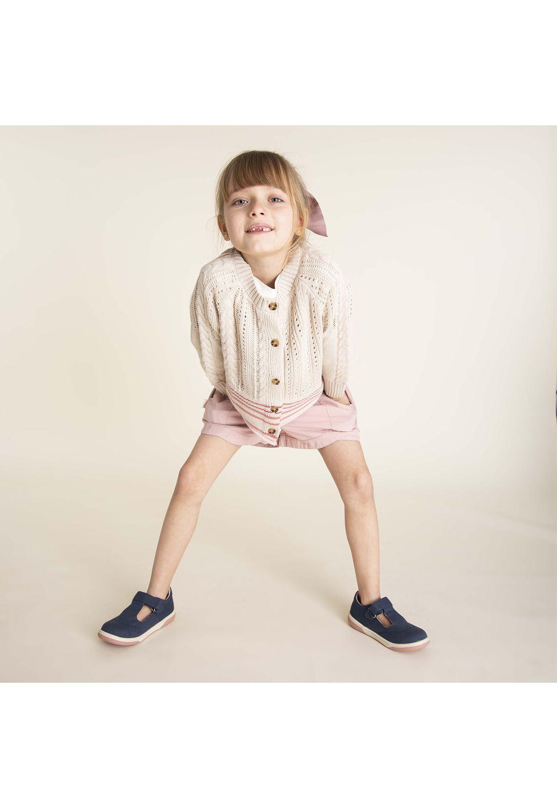 Short Niña Flowy Rosado-1