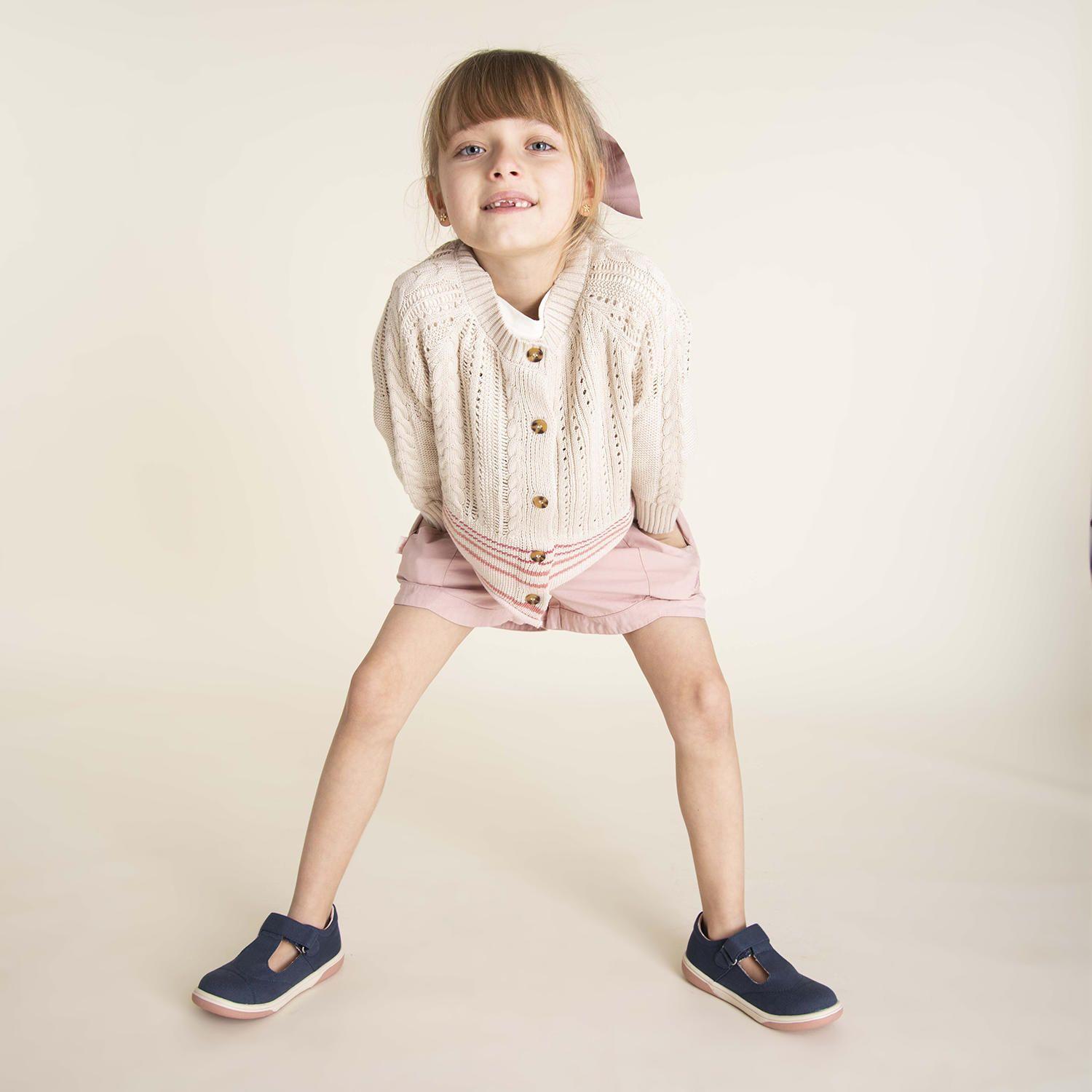 Short Niña Flowy Rosado-1