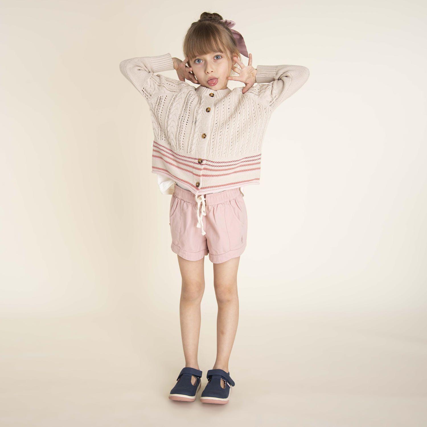 Short Niña Flowy Rosado-0