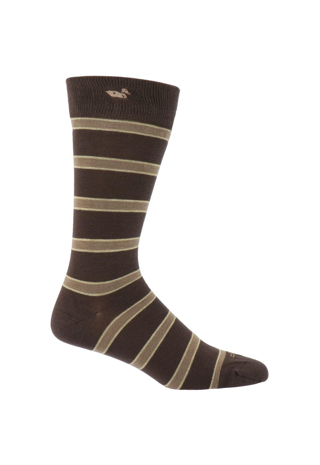 Calcetín Hombre Duckstripe Café-0