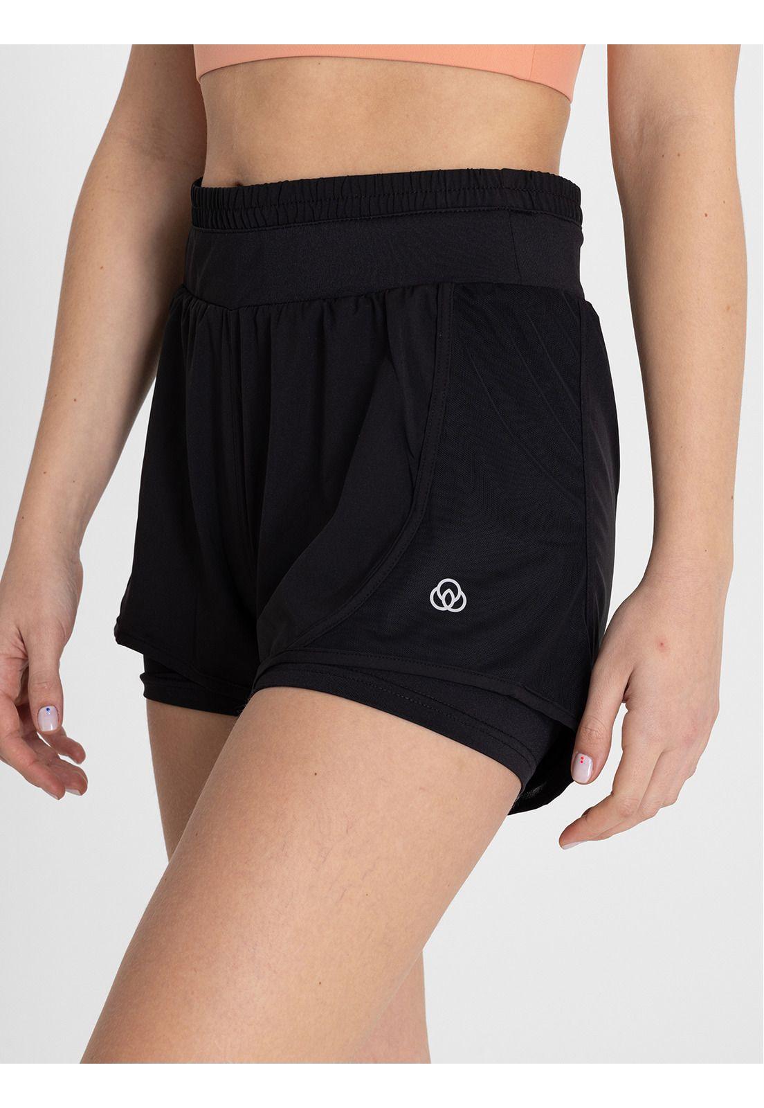 Short W/Inn Leg Enia Negro Mujer-4