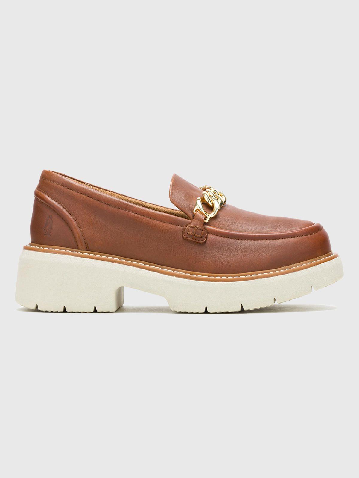 Mocasín Cuero Café Mujer Jodie Bit Loafer -1