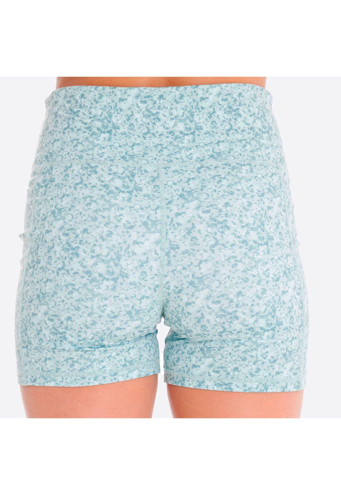 Short Mujer Biker Print Gris-4