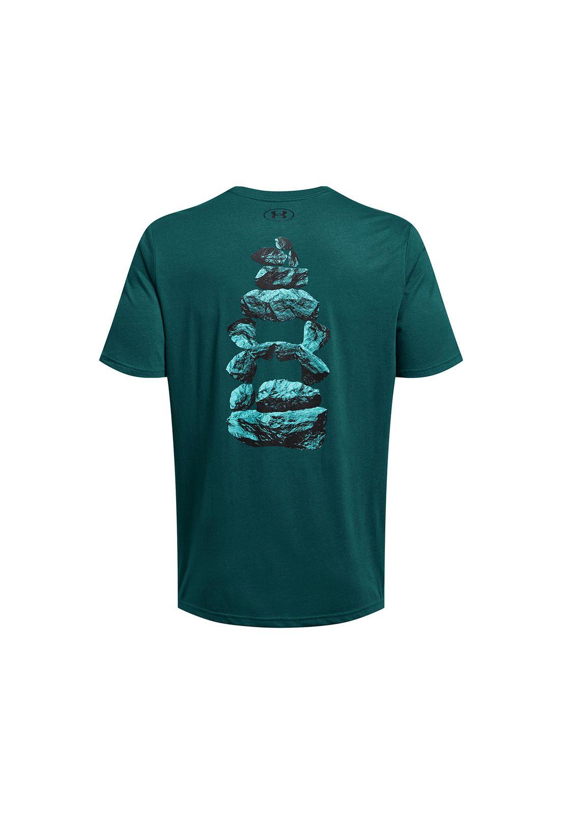 Polera UA Outdoor Rock Stack hombre Petróleo-1