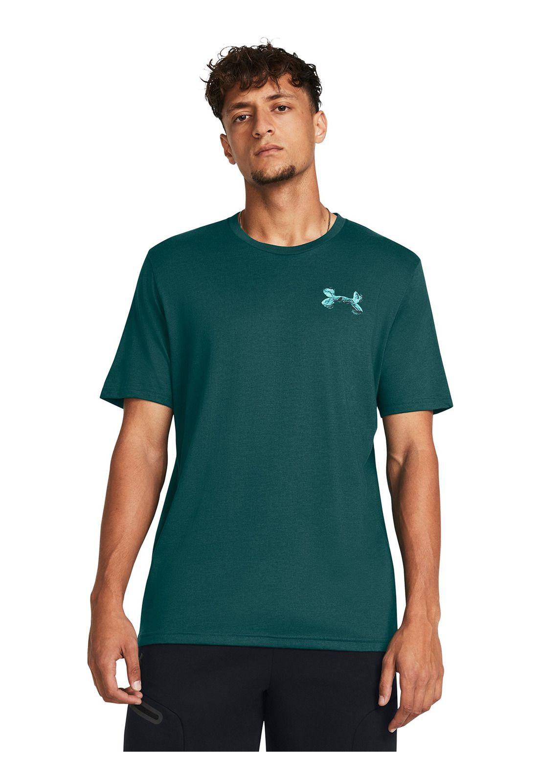 Polera UA Outdoor Rock Stack hombre Petróleo-3