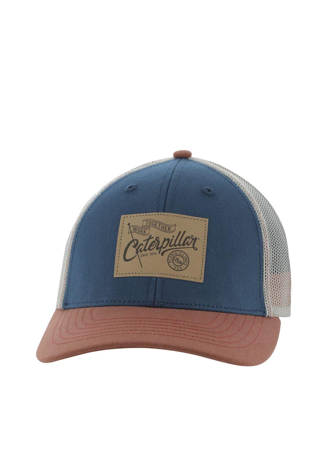 Jockey Hombre Cat Patch Flag Hat Azul-0