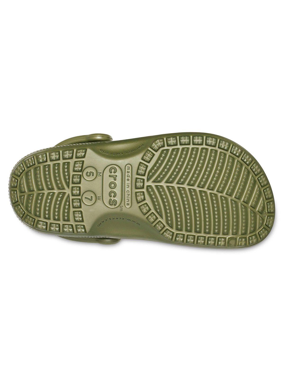 Zueco Crocs Hombre Classic Clog Verde Militar-4