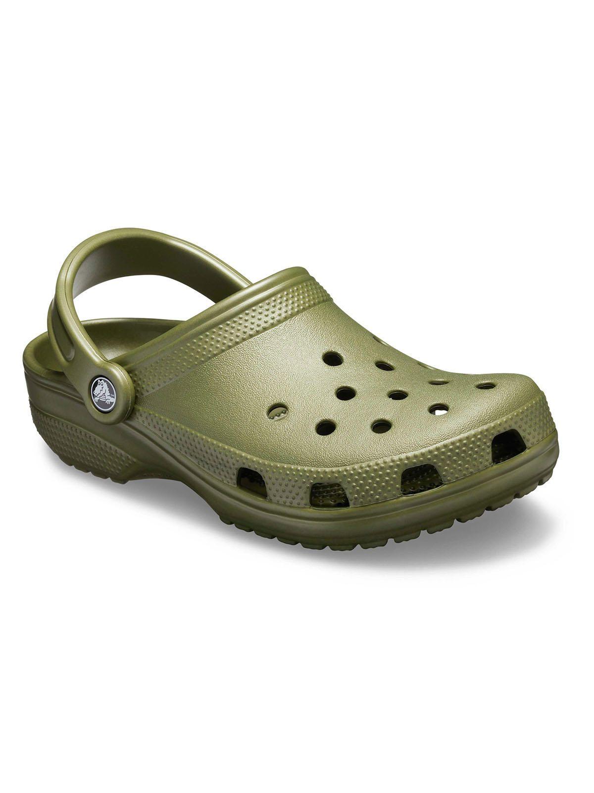 Zueco Crocs Hombre Classic Clog Verde Militar-5