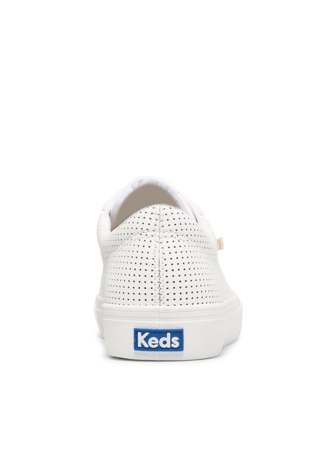 Zapatilla Cuero Mujer Jump Kick Blanco-3