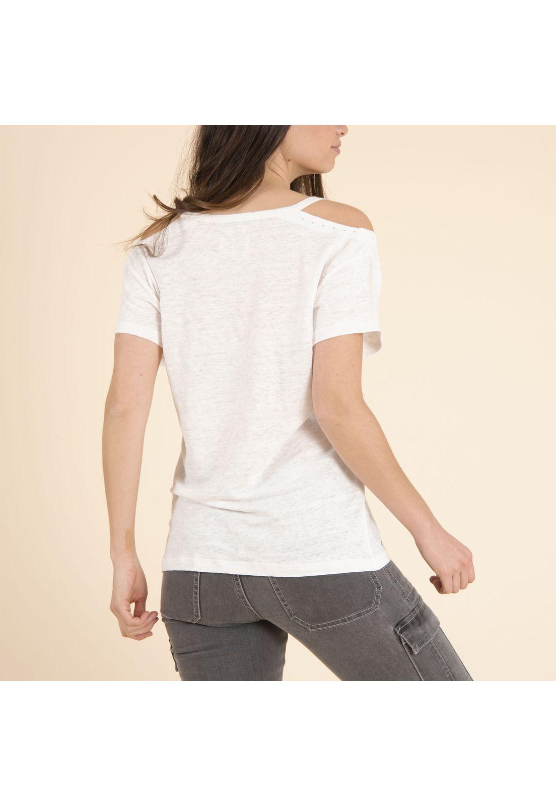 Polera Lino Orgánico Mujer Emiline Crudo-2