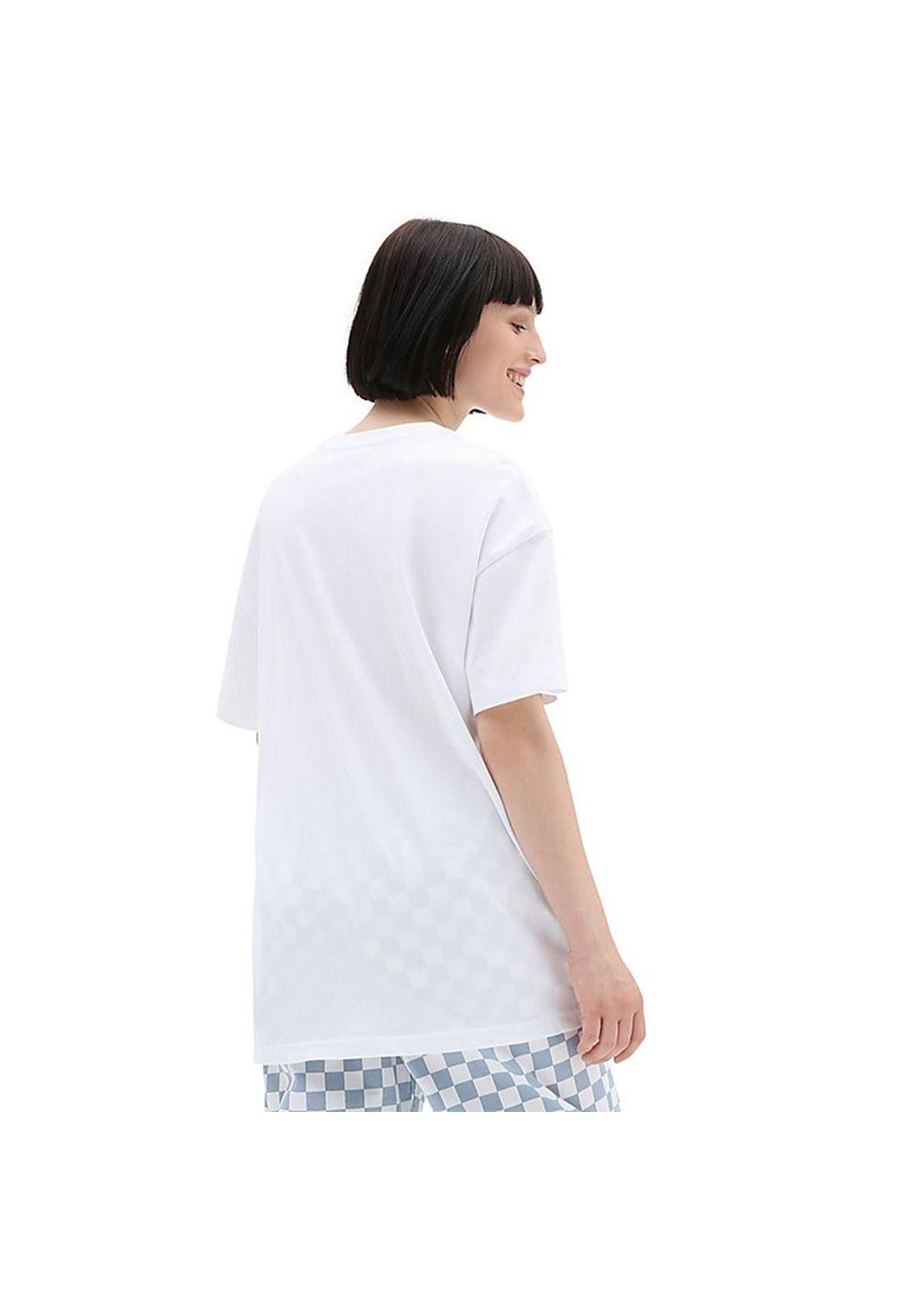 Polera M/C Mujer Flying V Oversized White-2