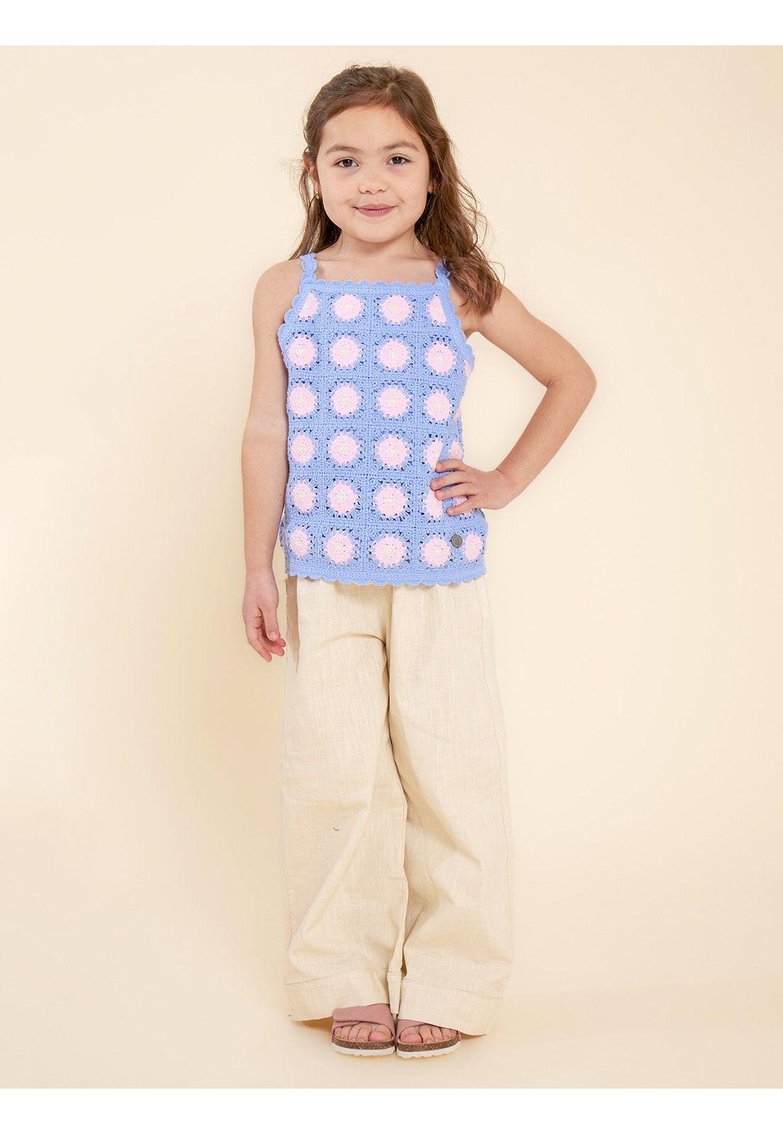 Polera Niña Paz Celeste-1