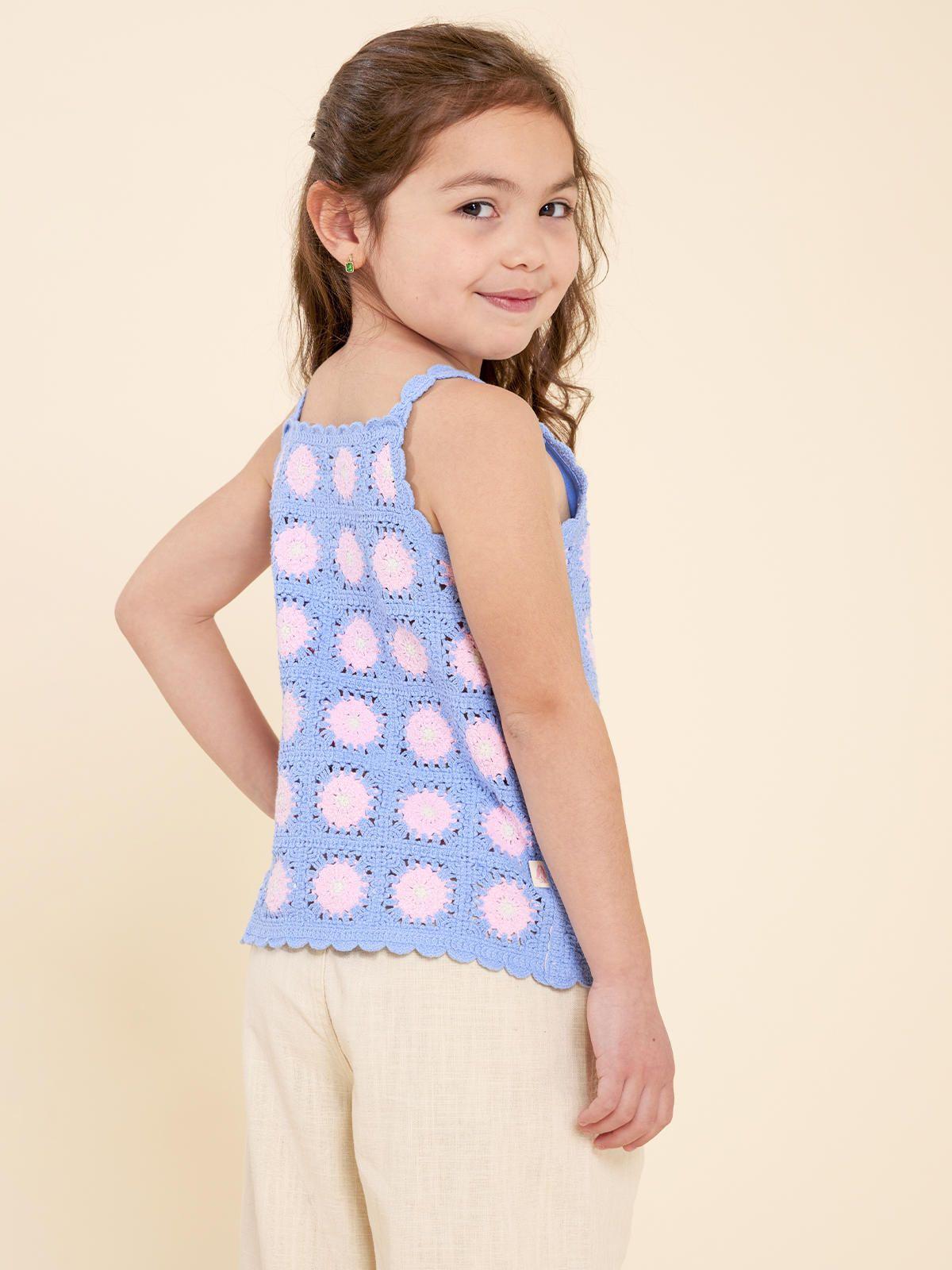 Polera Niña Paz Celeste-4