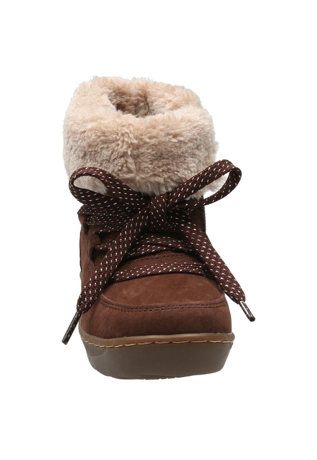 Botín Cuero Niña Olga Café (26 - 29)-3