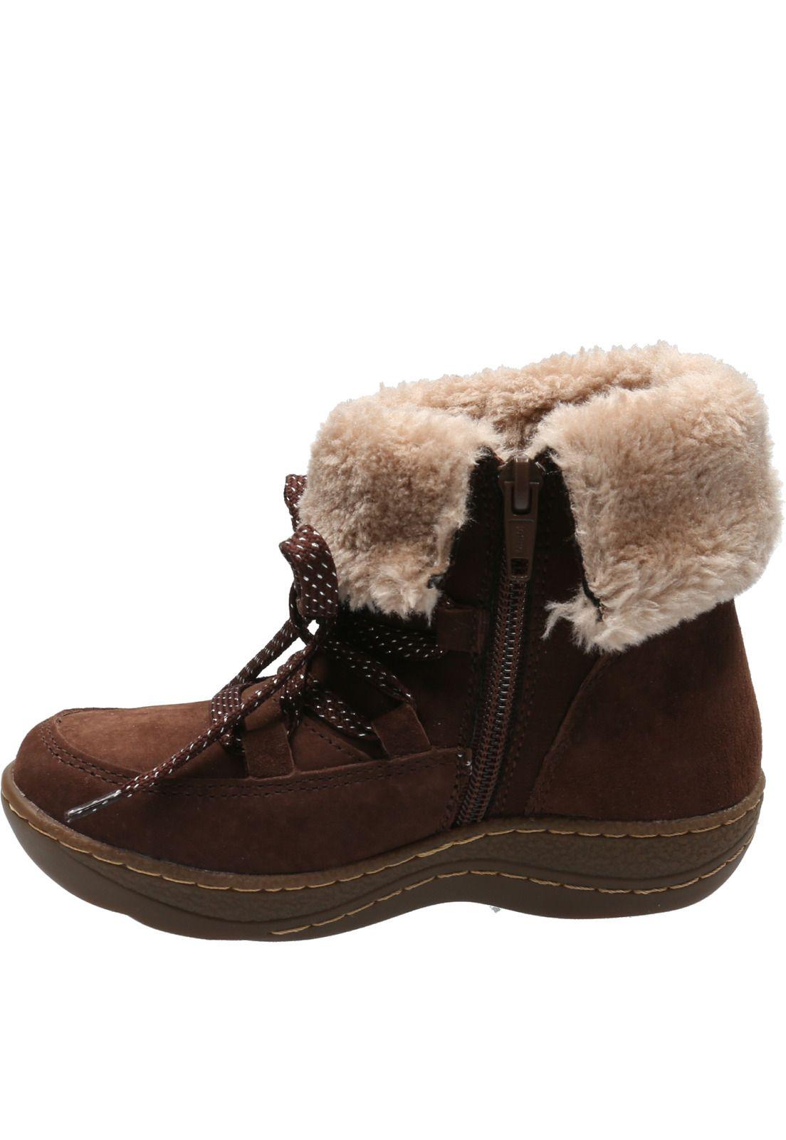 Botín Cuero Niña Olga Café (26 - 29)-5