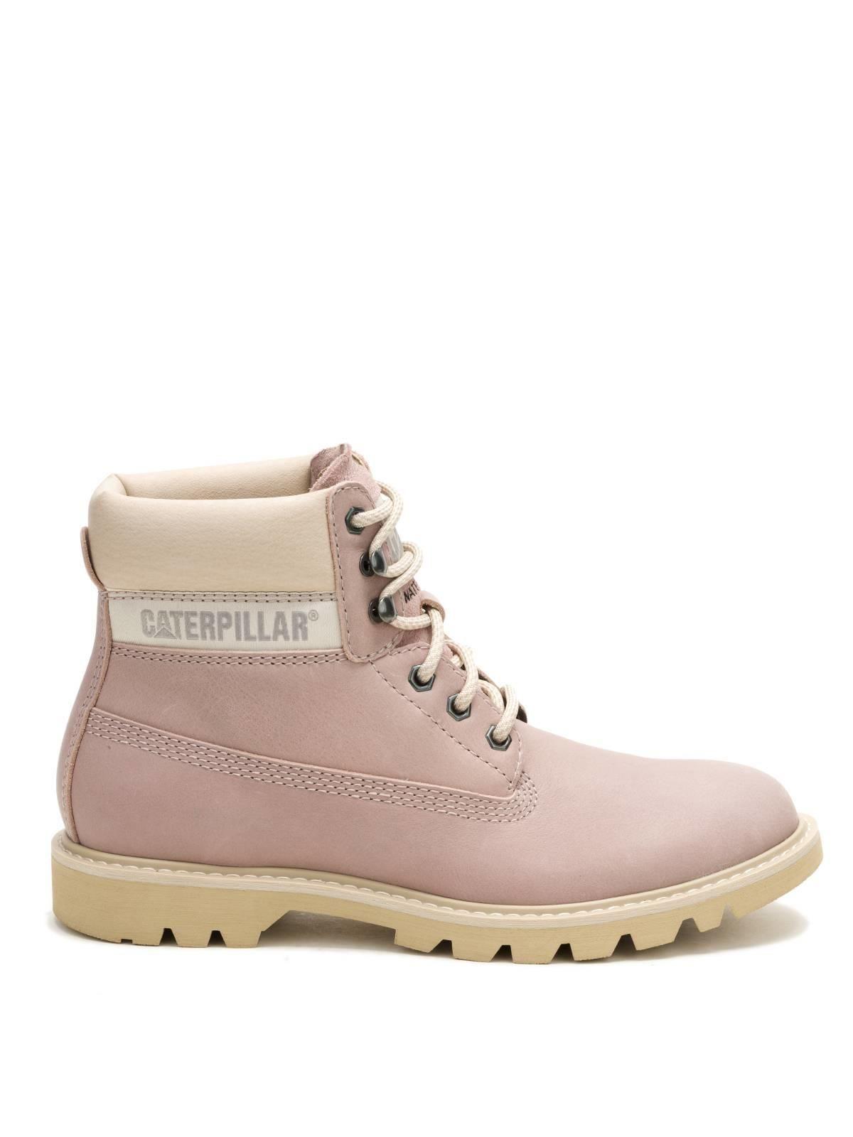 Botin Impermeable Cuero Mujer Colorado Palo Rosa-1