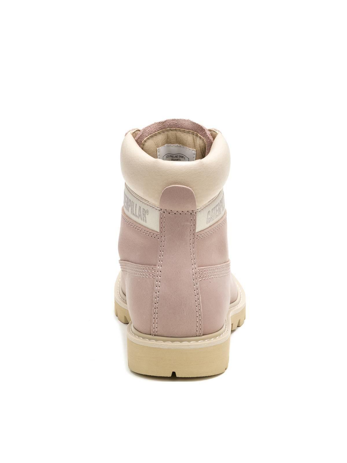 Botin Impermeable Cuero Mujer Colorado Palo Rosa-5