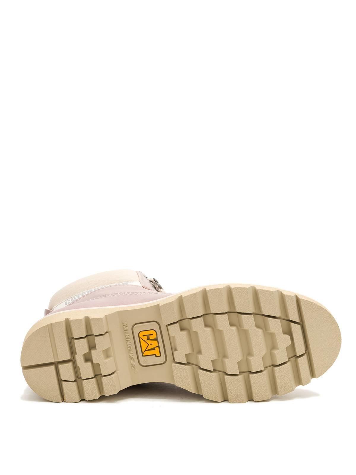 Botin Impermeable Cuero Mujer Colorado Palo Rosa-7