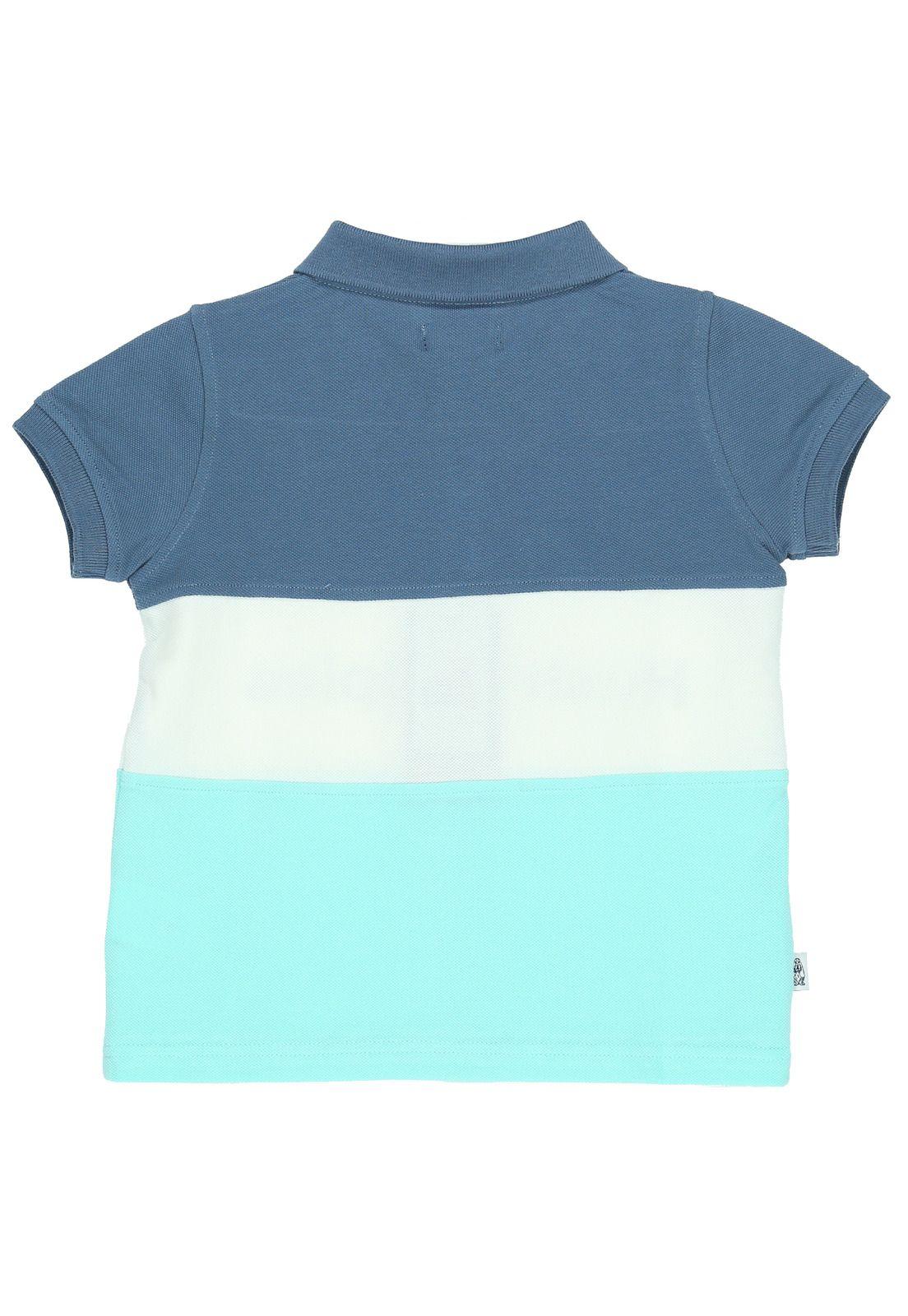 Polera M/C Niño Rugby Azul-1