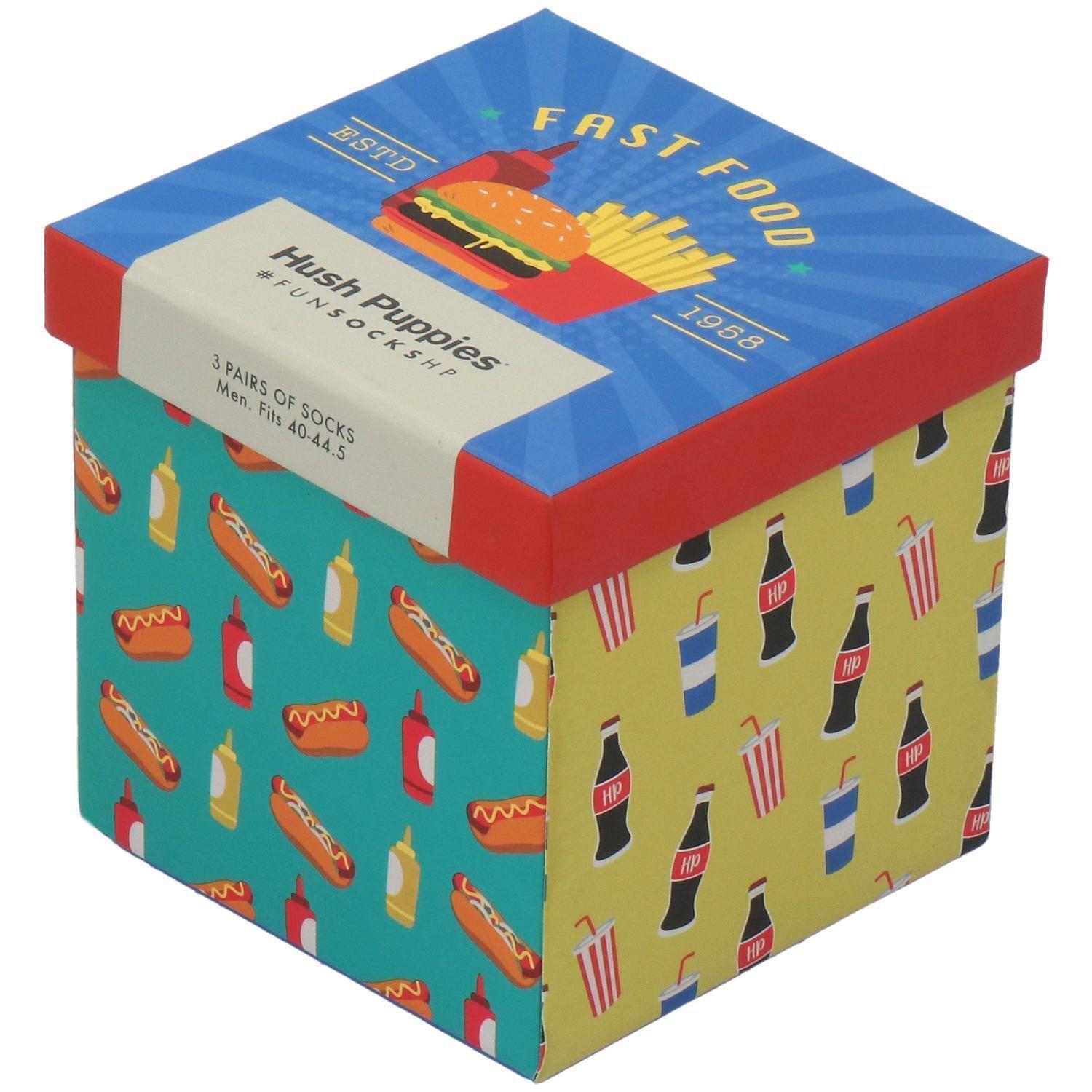 Calcetín Algodón Pack 3 Pares Food Multicolor Hombre-1