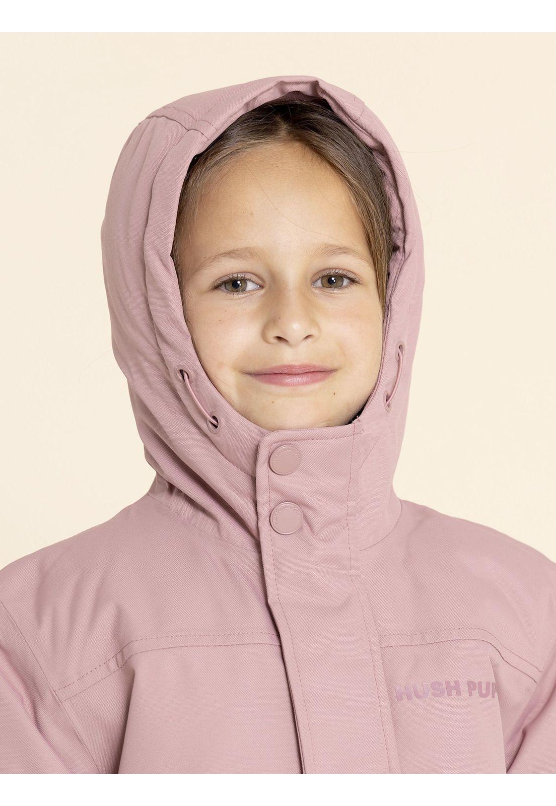 Parka Waterproof Silvestre Niña Rosado-4