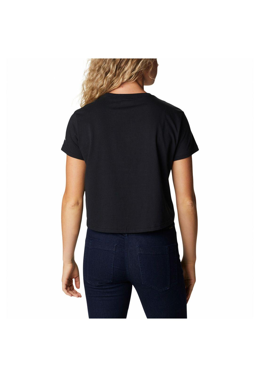 Polera M/C Mujer North Cascades Tee Negro-3