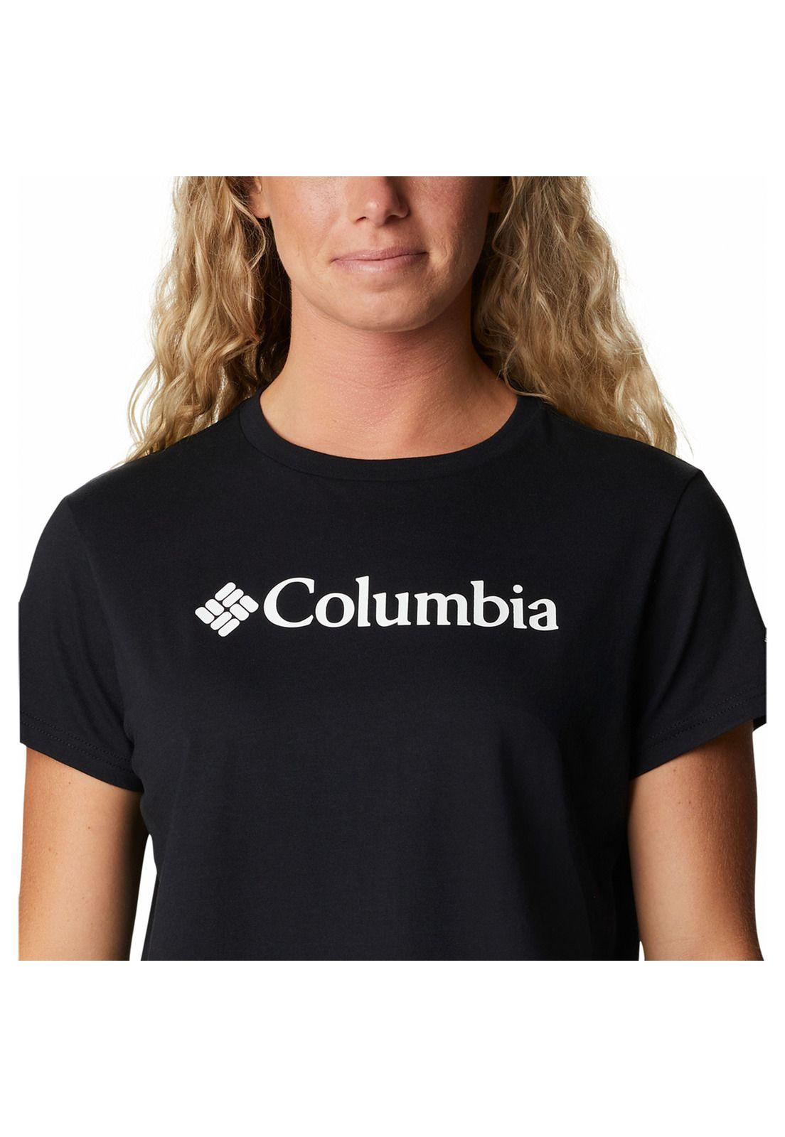 Polera M/C Mujer North Cascades Tee Negro-4