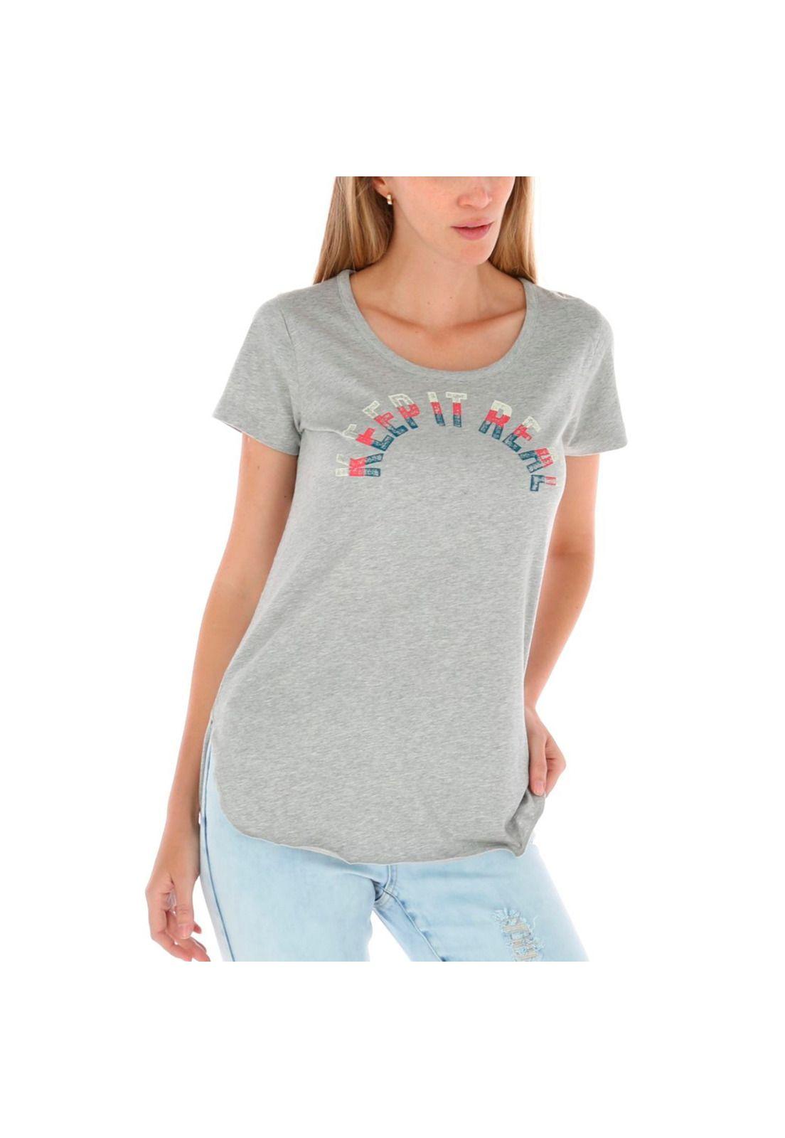 Polera Mc Mujer Tess Rounded Hem Tee Gris-3
