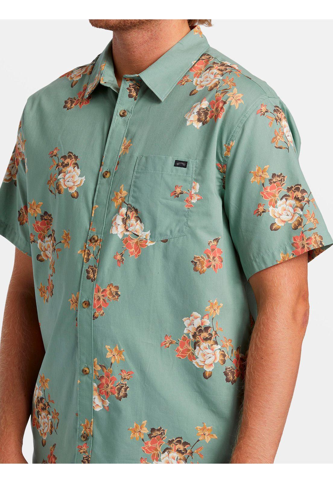 Camisa Manga Corta Hombre Sundays Verde-2