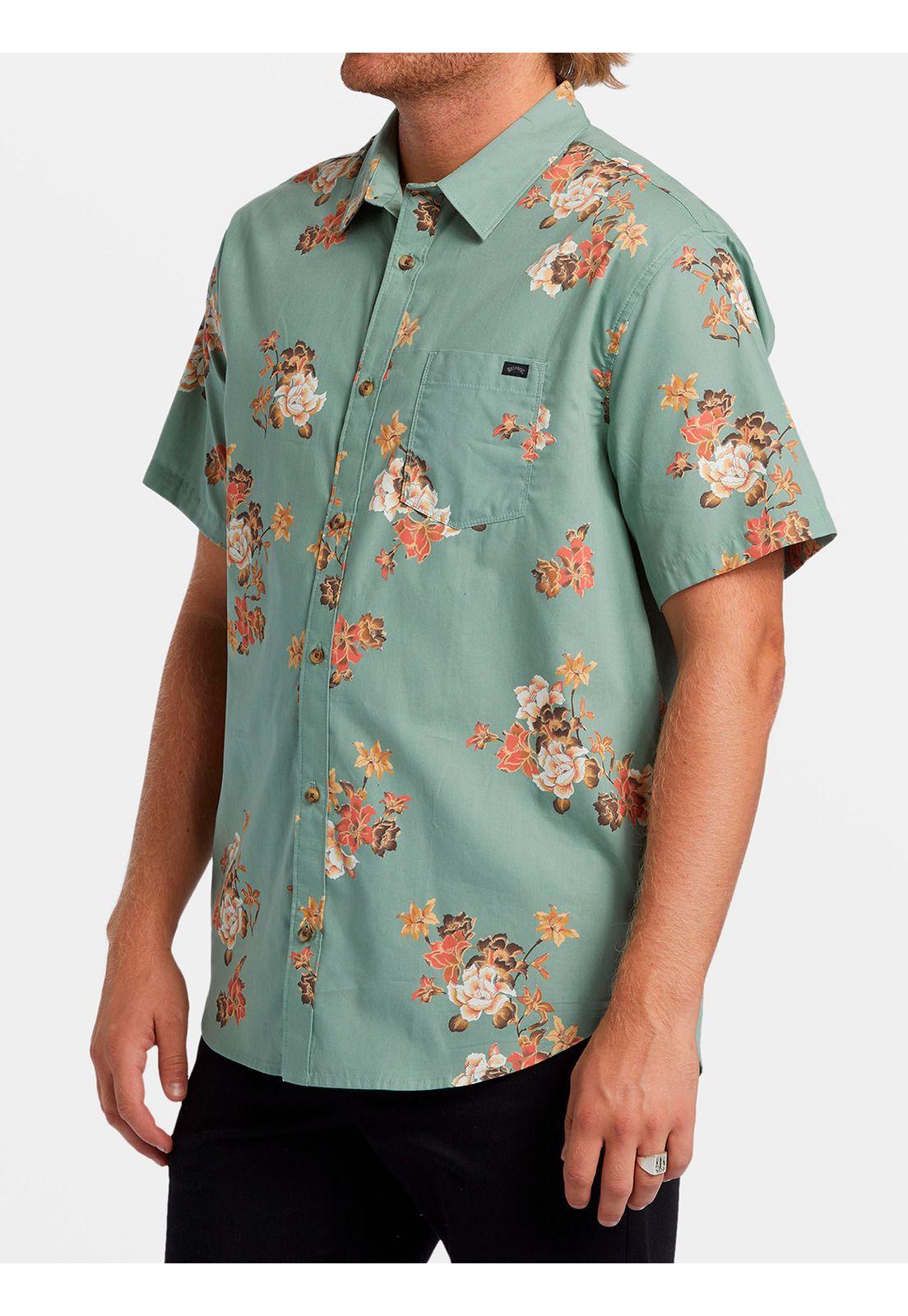 Camisa Manga Corta Hombre Sundays Verde-4