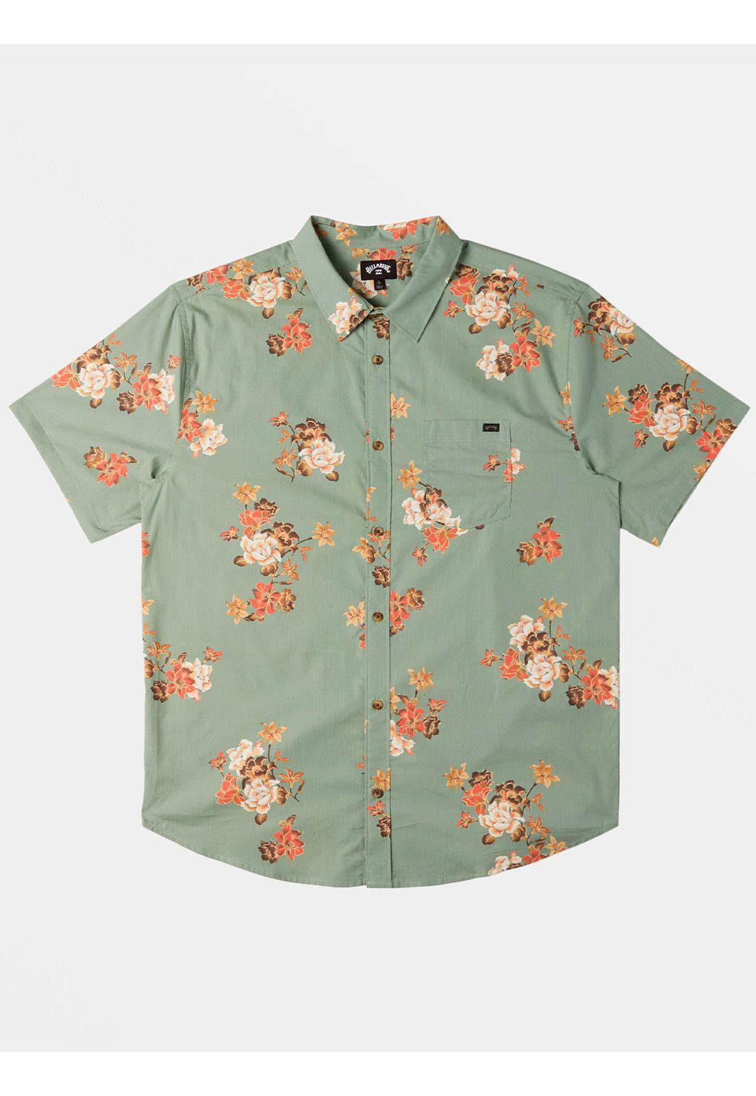 Camisa Manga Corta Hombre Sundays Verde-5