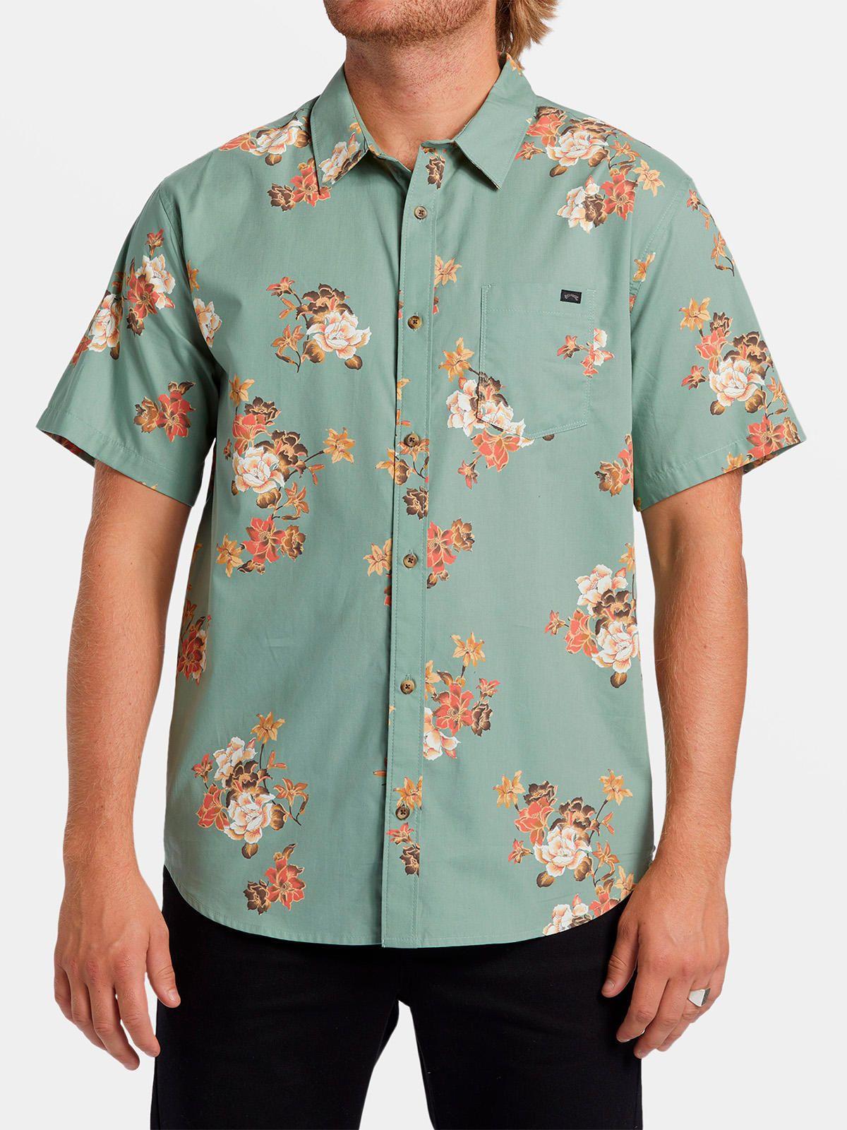Camisa Manga Corta Hombre Sundays Verde-1