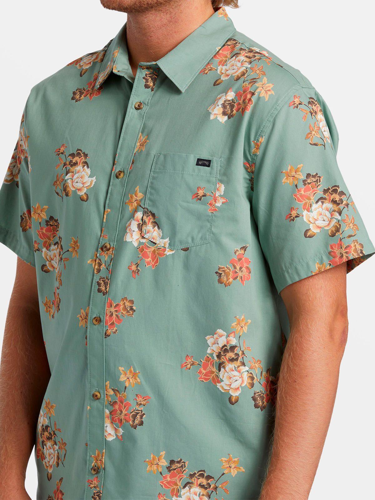 Camisa Manga Corta Hombre Sundays Verde-2