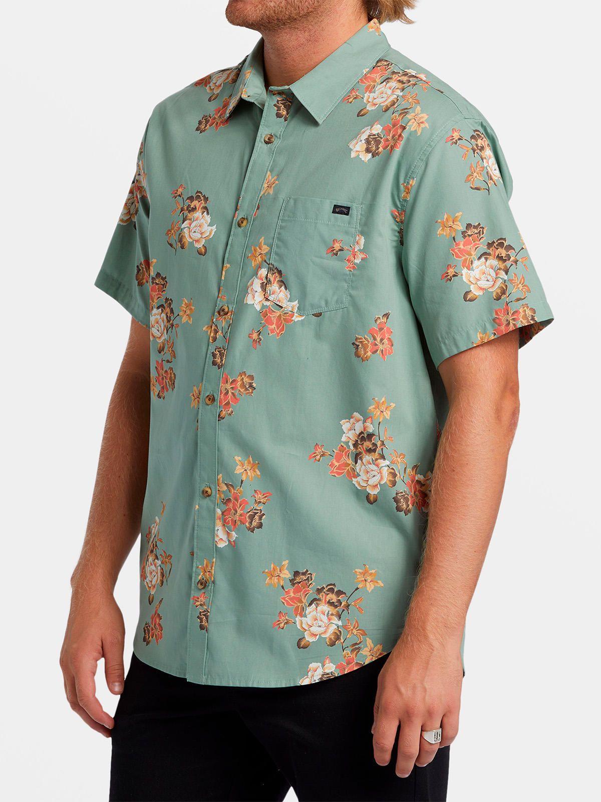 Camisa Manga Corta Hombre Sundays Verde-4