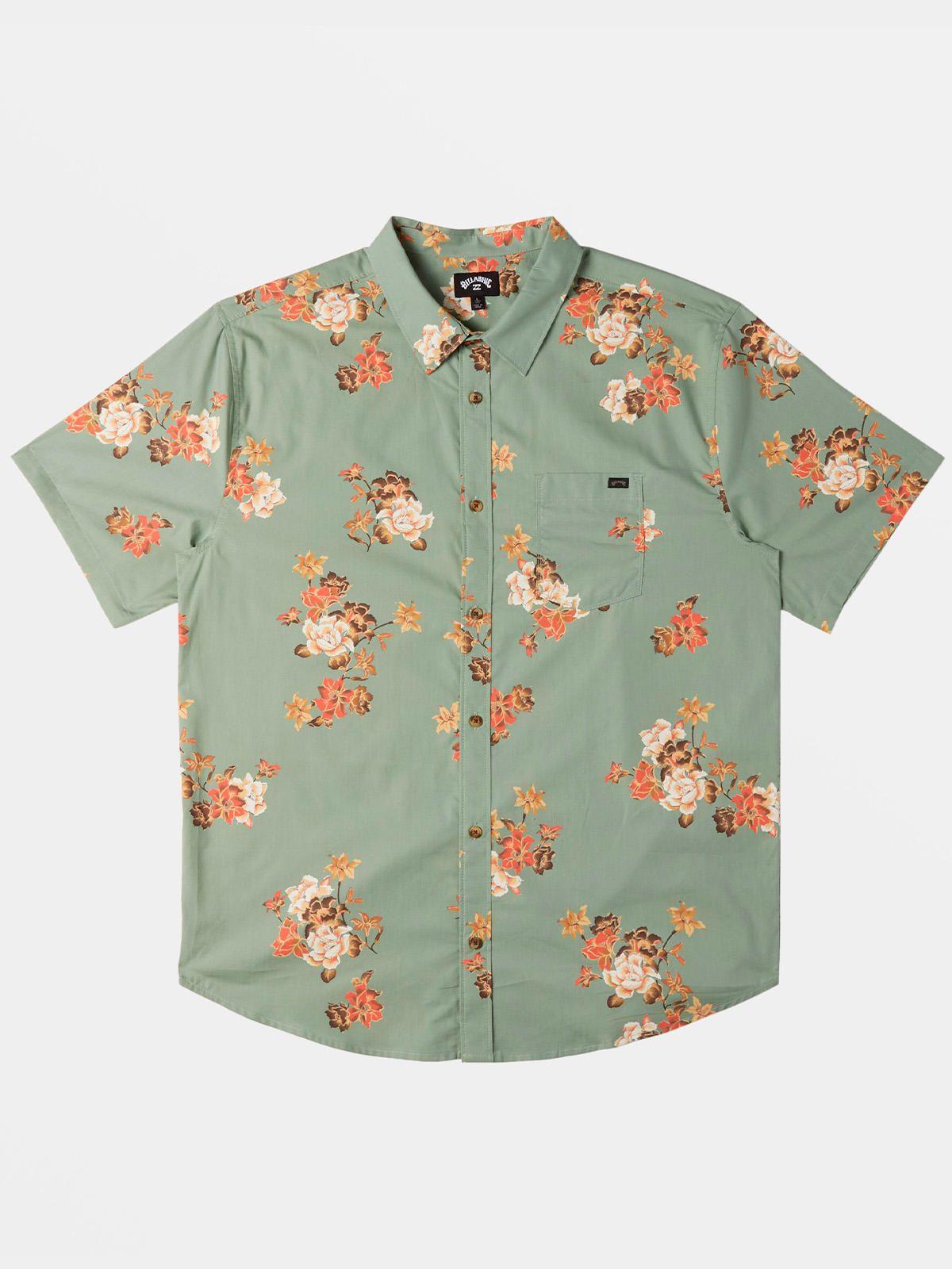 Camisa Manga Corta Hombre Sundays Verde-5