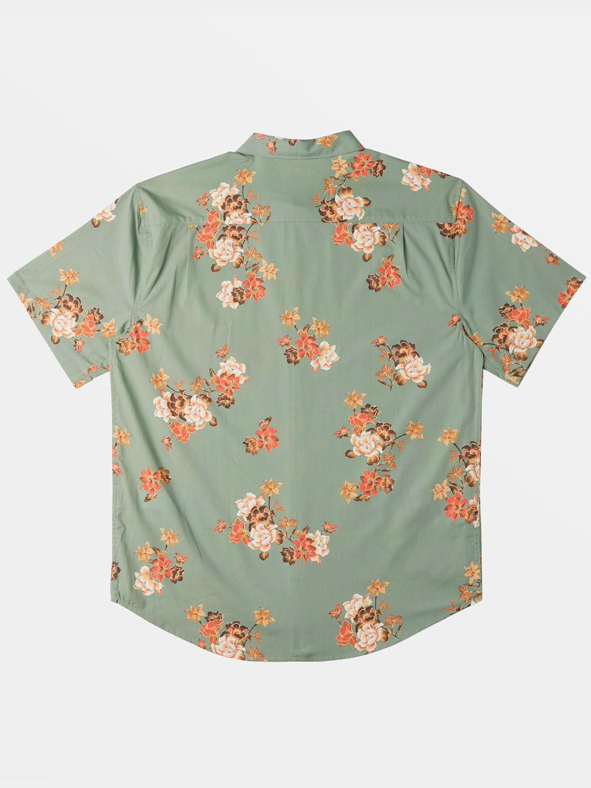 Camisa Manga Corta Hombre Sundays Verde-6