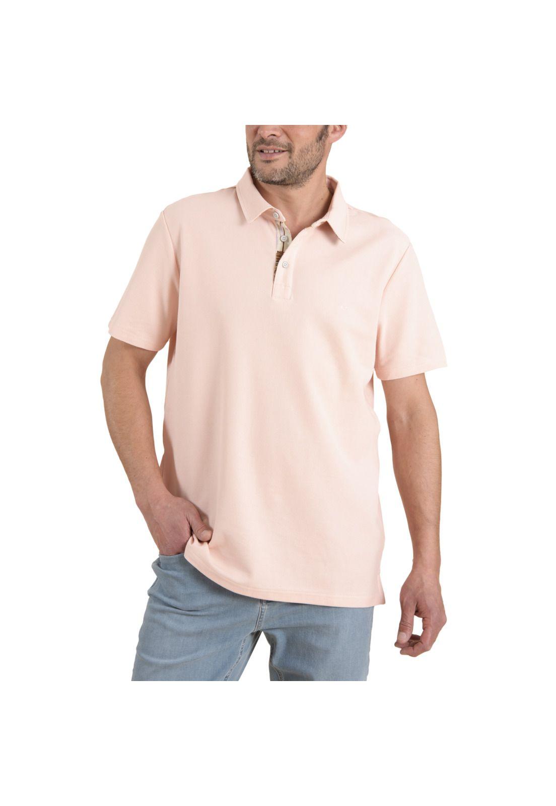 Polera Hombre Piqueprint Coral-0