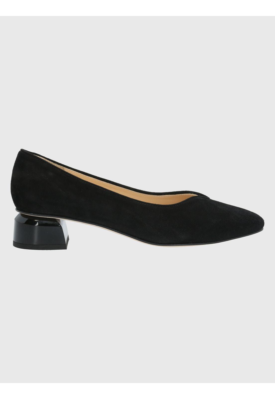 Zapato Cuero Negro Mujer Corina -1