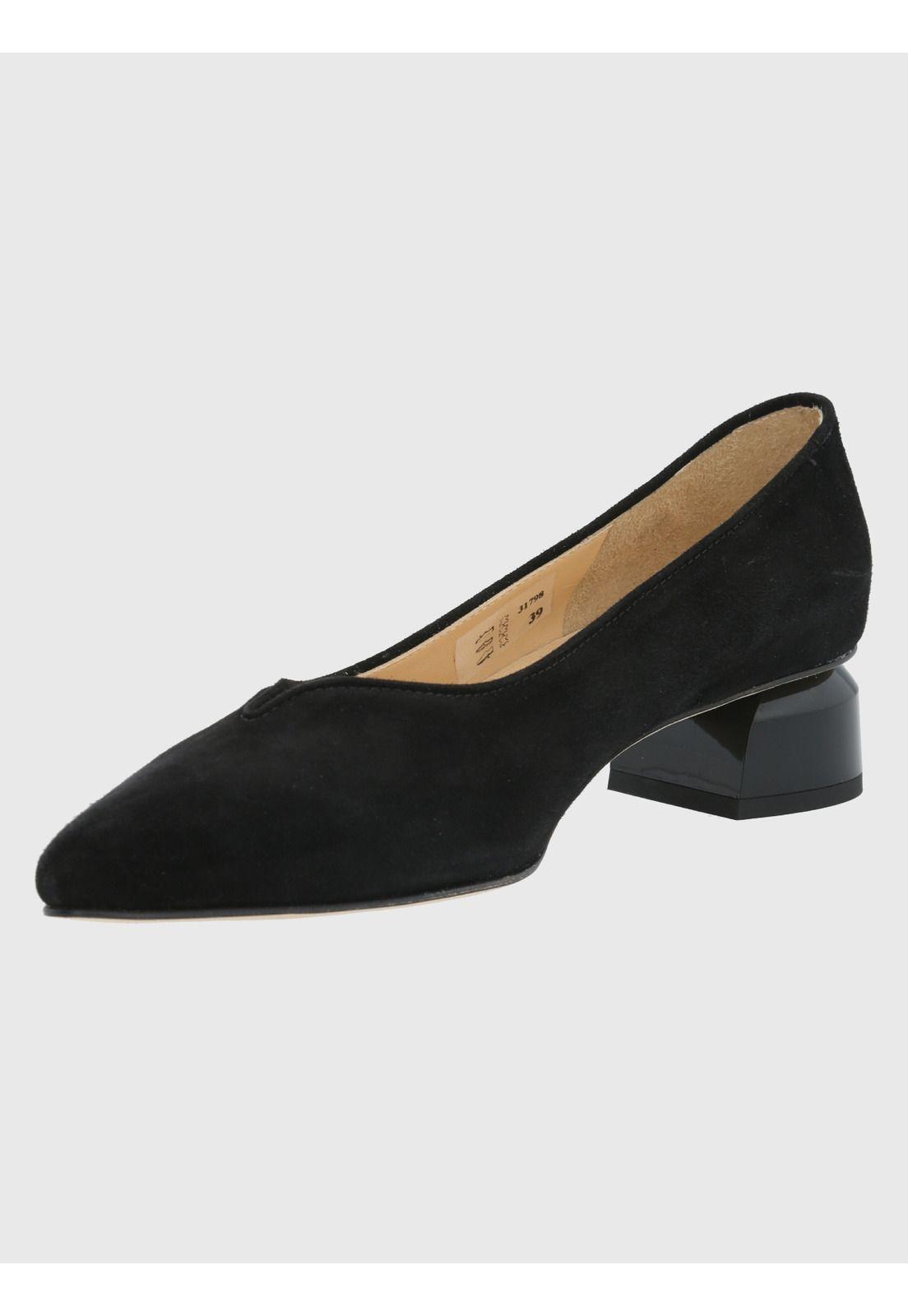 Zapato Cuero Negro Mujer Corina -4