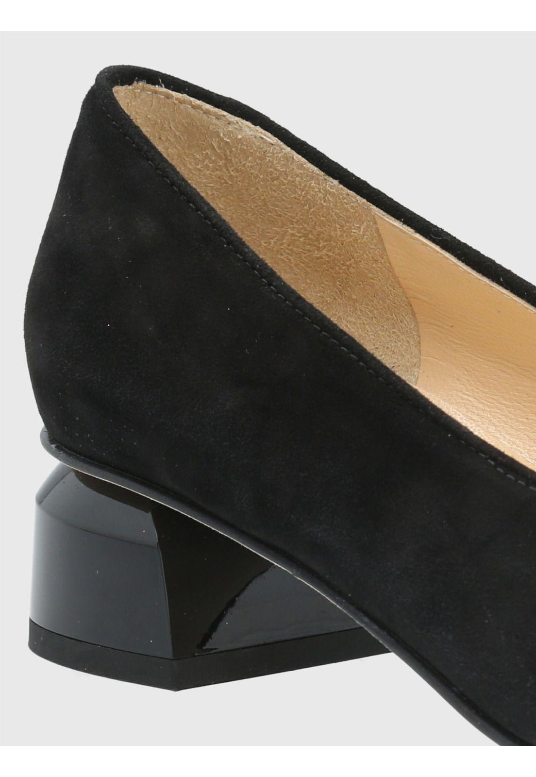 Zapato Cuero Negro Mujer Corina -7