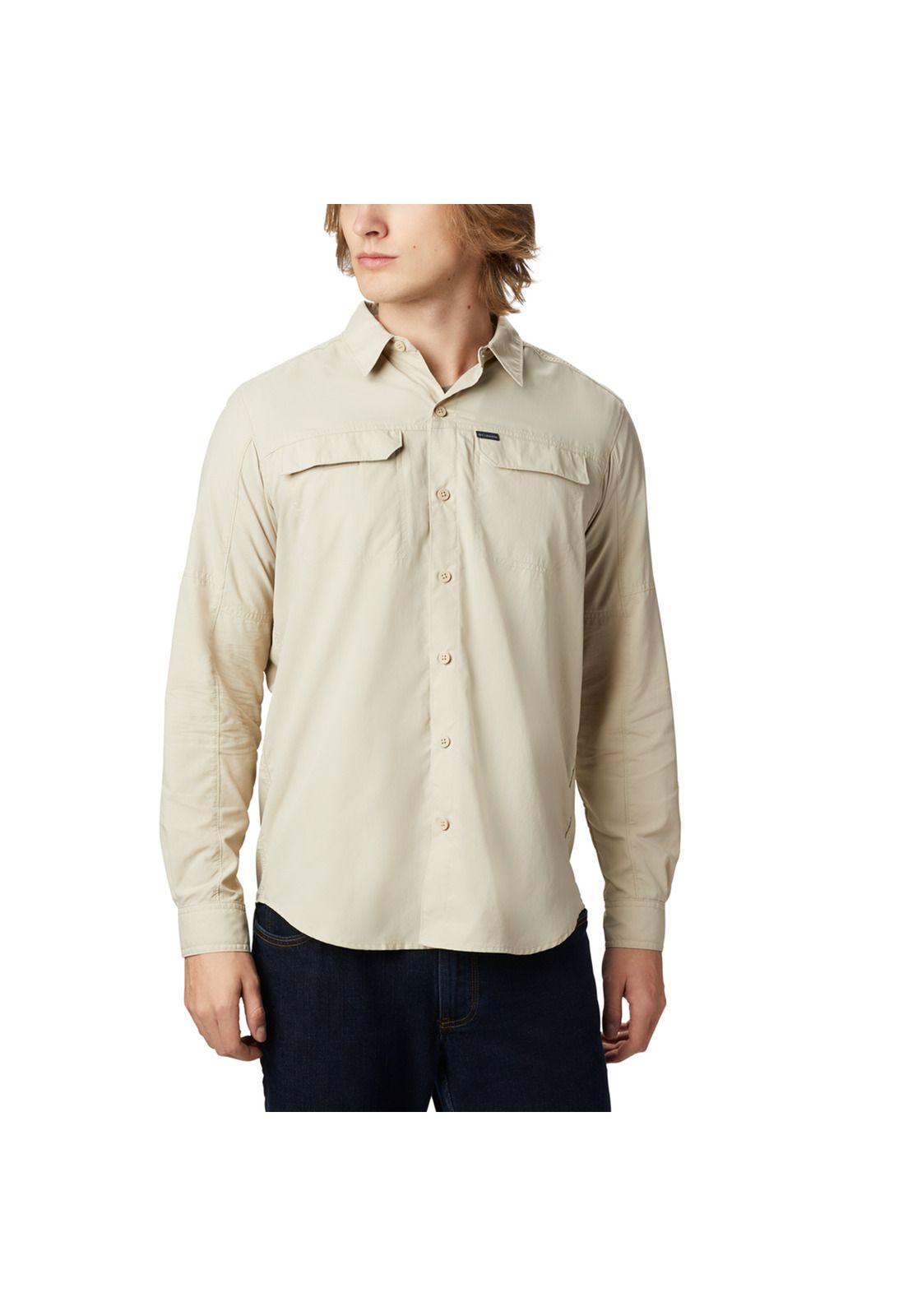 Camisa M/L Hombre Silver Ridge 2 Long Beige-0