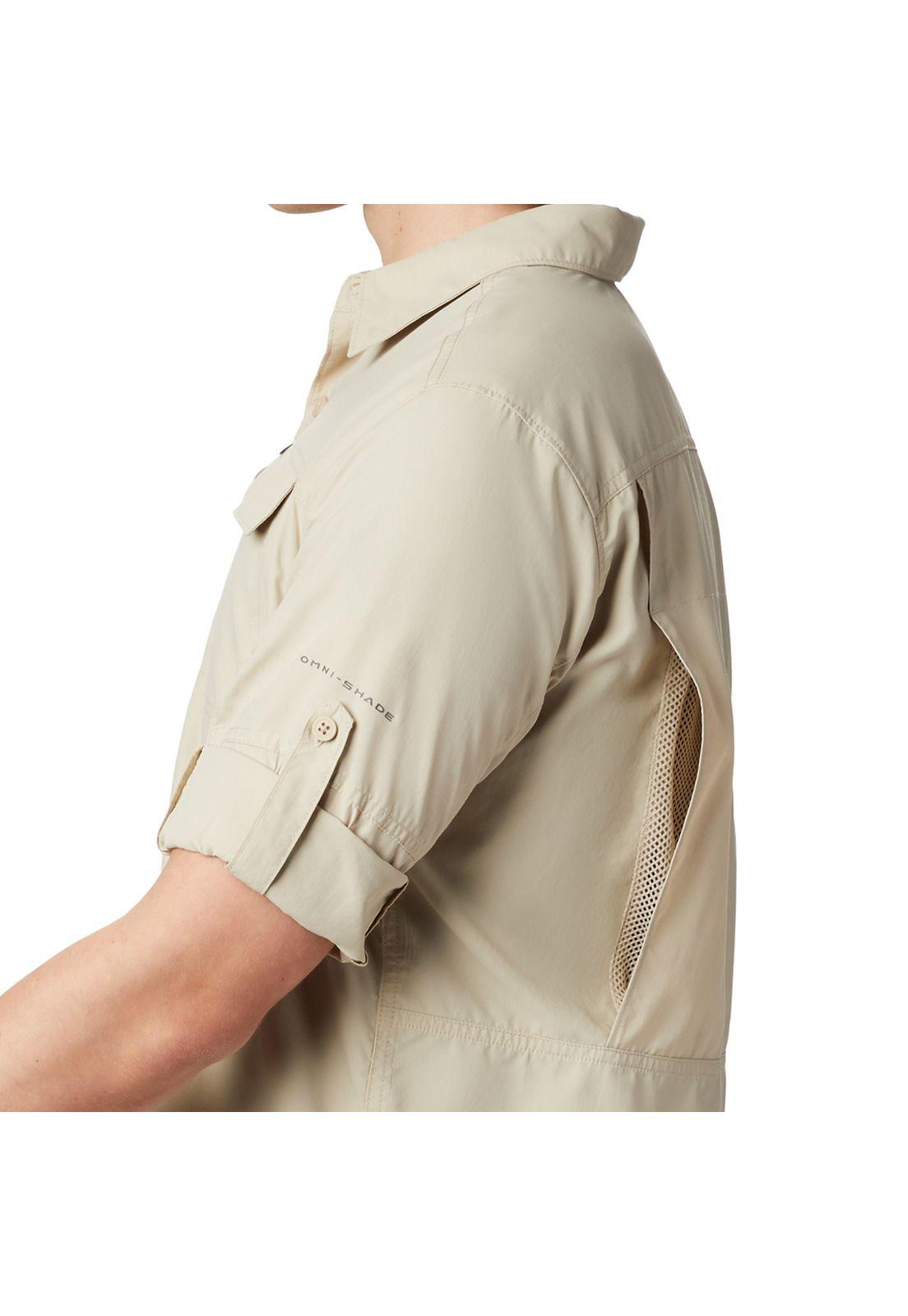 Camisa M/L Hombre Silver Ridge 2 Long Beige-1