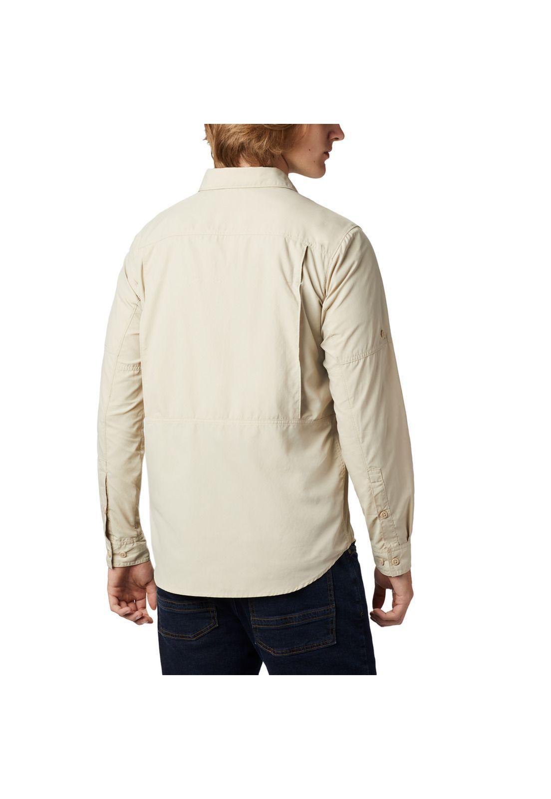 Camisa M/L Hombre Silver Ridge 2 Long Beige-3