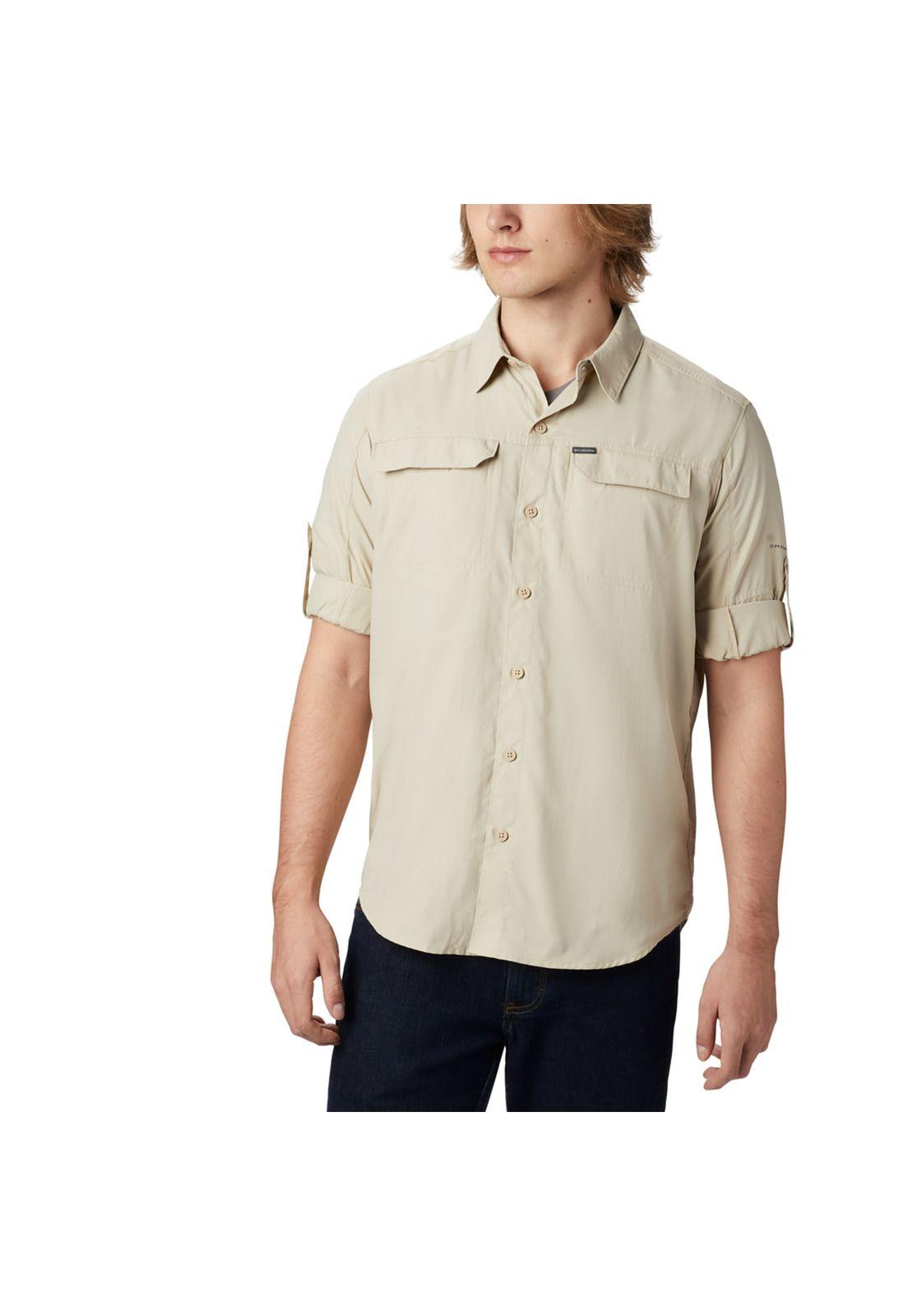 Camisa M/L Hombre Silver Ridge 2 Long Beige-4